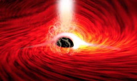 Астрономы впервые наблюдали свет из-за черной дыры