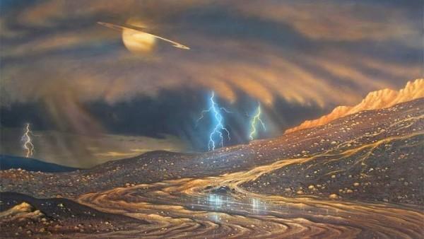 На Титане бушуют бури