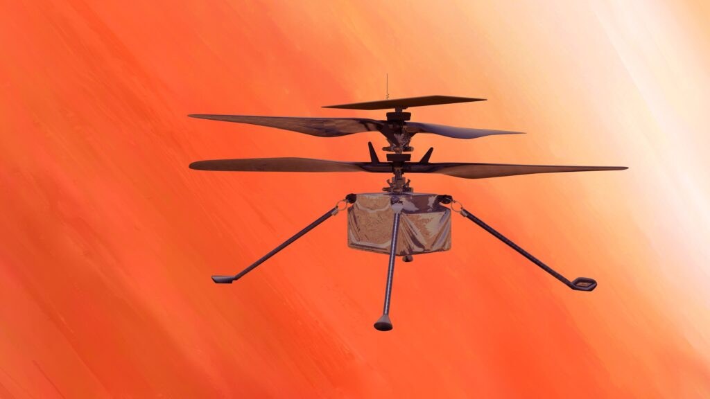 Вертолет NASA Ingenuity впервые поднялся над Марсом