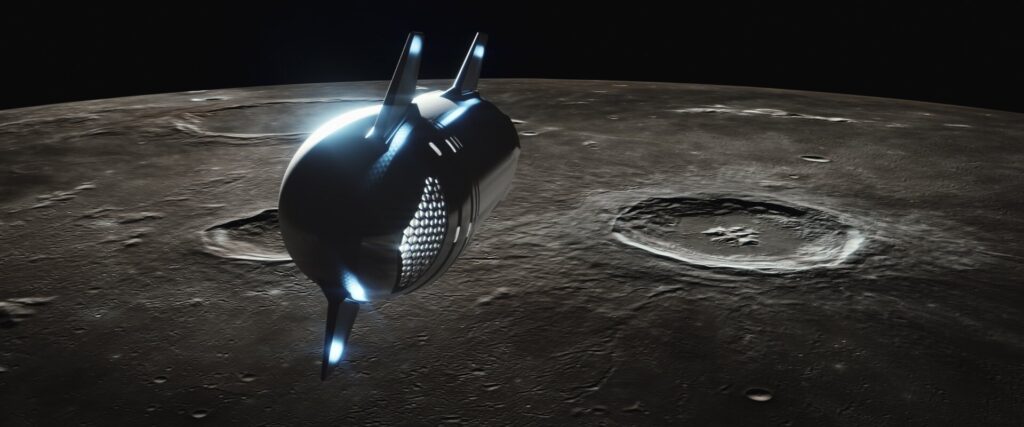 NASA профинансировало создание звездолета SpaceX, который доставит людей на Луну
