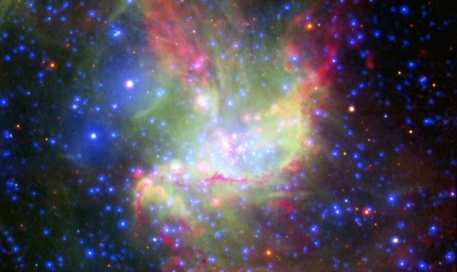Эмиссионная туманность NGC 346 в Малом Магеллановом Облаке